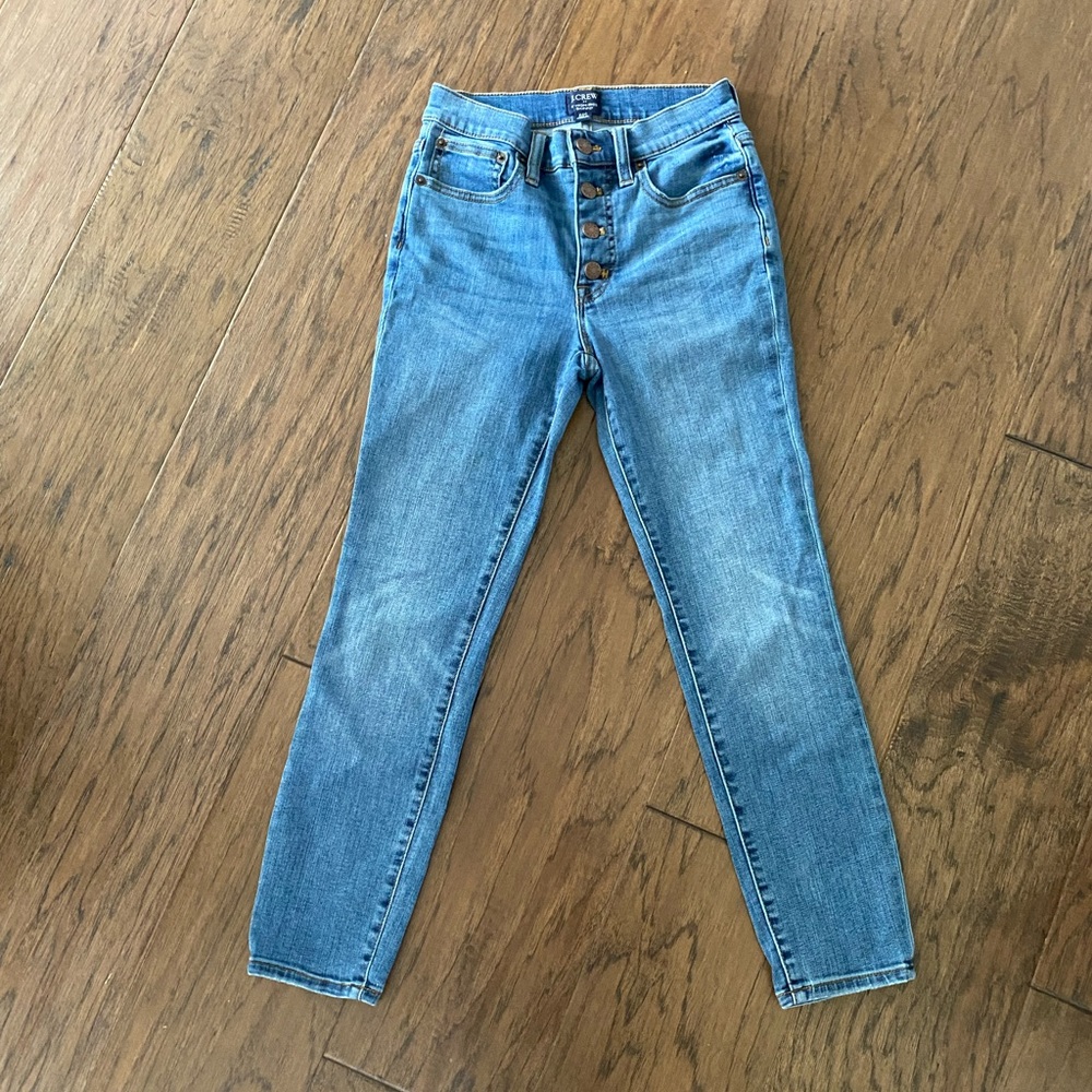 Jcrew 9” petite High rise jeans